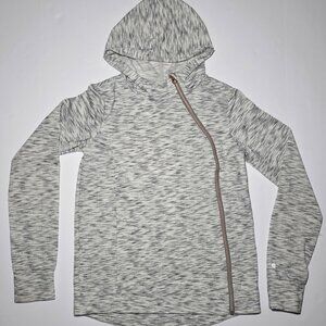 Champion Girls Youth Black and Gray Full Zippered Hooded Jacket Size XL 14 - 16